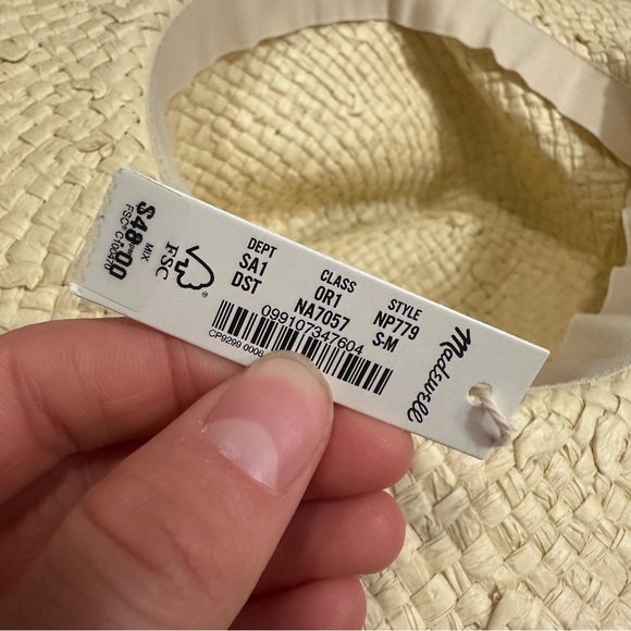 Madewell woven straw hat dried straw small/medium - Picture 3 of 3